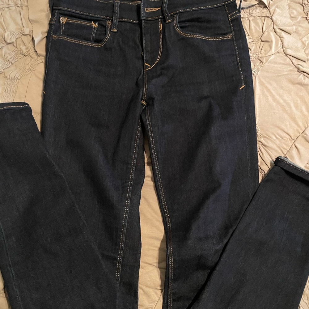 Express mid rise jean leggings, dark